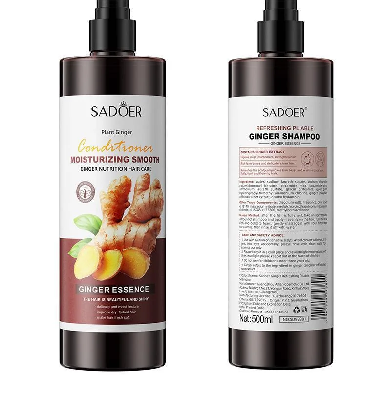 Cleansing and Oil Control Ginger Nutrition Hair Shampoo 100% Natural Shampoo Best Natural Hair Care