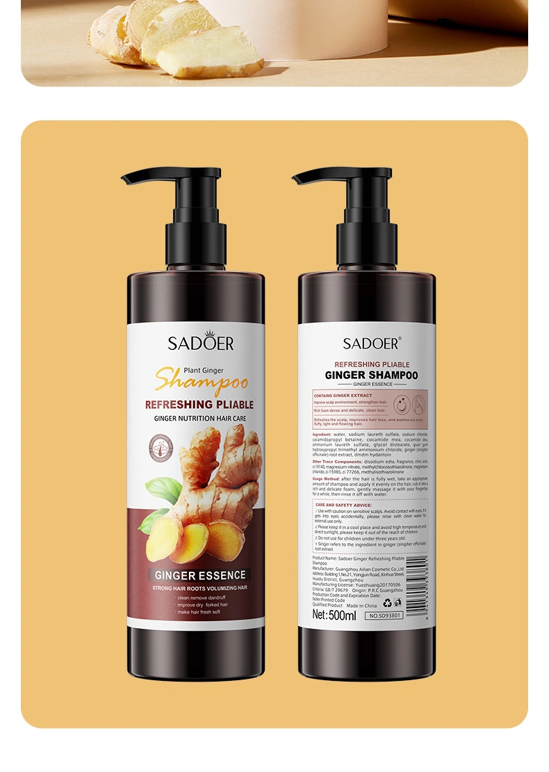 Cleansing and Oil Control Ginger Nutrition Hair Shampoo 100% Natural Shampoo Best Natural Hair Care