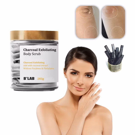 Körperpeeling Whitening Natural Gold Body Scrub Vegan Private Label Körperpflege